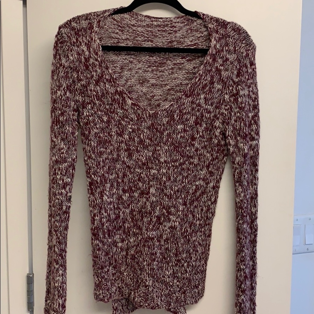 Brandy Melville Vneck Knit Sweater Top
